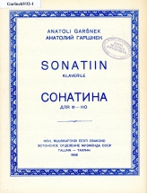 Anatoli Garšnek. Sonatina for Piano