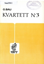 Olev Sau. Quartet No. 3